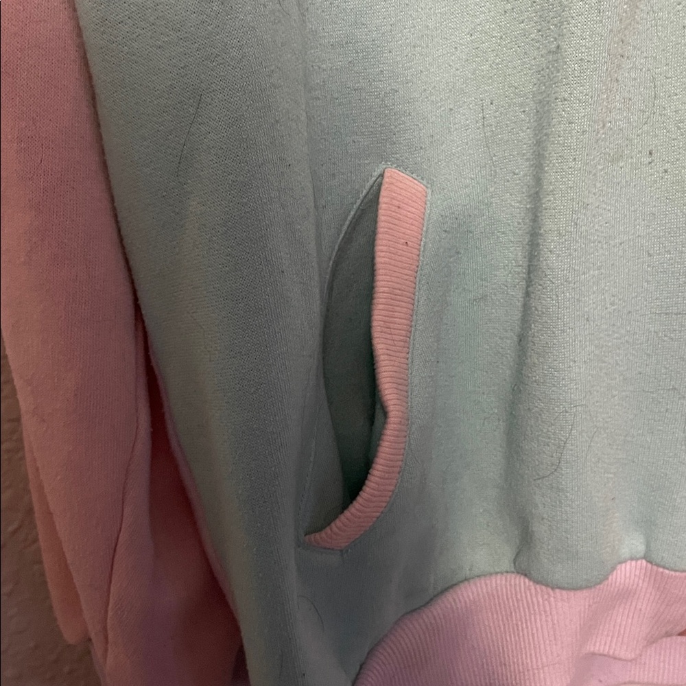 Authentic 80s Pastel Colorblock Zip-Up Jacket - Picture 4 of 6